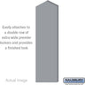 Double End Side Panel - for 24 Inch Deep Premier Wood Locker - with Sloping Hood by Salsbury – Winter Fog by Salsbury