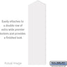 Double End Side Panel - for 24 Inch Deep Premier Wood Locker - with Sloping Hood by Salsbury – Arctic White by Salsbury