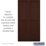 Double End Side Panel - for 24 Inch Deep Solid Oak Executive Wood Locker by Salsbury – Dark by Salsbury