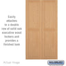 Double End Side Panel - for 24 Inch Deep Solid Oak Executive Wood Locker by Salsbury – Default Title by Salsbury