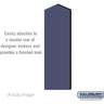 Double End Side Panel - for 5 Feet High - 18 Inch Deep Designer Wood Locker - with Sloping Hood by Salsbury – Blue by Salsbury