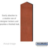 Double End Side Panel - for 5 Feet High - 18 Inch Deep Designer Wood Locker - with Sloping Hood by Salsbury – Cherry by Salsbury