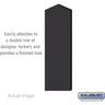 Double End Side Panel - for 5 Feet High - 18 Inch Deep Designer Wood Locker - with Sloping Hood by Salsbury – Black by Salsbury