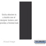 Double End Side Panel - for 5 Feet High - 18 Inch Deep Designer Wood Locker - without Sloping Hood by Salsbury – Black by Salsbury