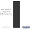 Double End Side Panel - for 6 Feet High - 15 Inch Deep Designer Wood Locker - without Sloping Hood by Salsbury – Black by Salsbury