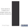 Double End Side Panel - for 6 Feet High - 18 Inch Deep Designer Wood Locker - without Sloping Hood by Salsbury – Black by Salsbury