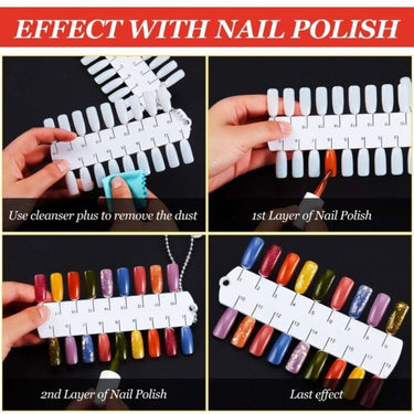Double Layer Nail Color Displays 36 Tips