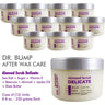 Dr. Bump Almond Scrub Delicate 3-in-1 / Sea Salt + Sugar + Vitamin E + Beeswax + Almond + Jojoba Oil + Shea Butter / AFTER WAX CARE / Case of (12 Units) - 8.8 oz. - 250 grams Each
