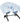 Drape Face Cover / Blue