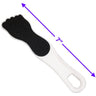 Dual Sided Foot Shaped Pedicure Callus Remover - 100/180 Grit - 7" / Case of 80 Individually Wrapped Foot Files