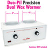 Duo-Pil Precision Dual Wax Warmer with 4" + 4" Diameter Tanks by Equipro