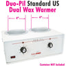 Duo-Pil Standard Dual Wax Warmer with 4" + 4" Diameter Tanks by Equipro