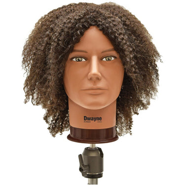 Dwayne Manikin - 6"-8" Brown 100% Human Hair - 10" Length When Straightened by Celebrity