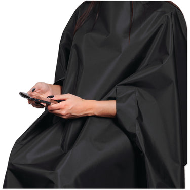 Easy Access Chemical Cape - Chemical Proof and Waterproof / 54" X 58" by Salonchic