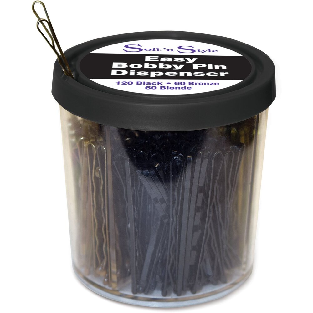 Easy Bobby Pin Dispenser - Reusable Container Pre-Packed Bobby Pins ...