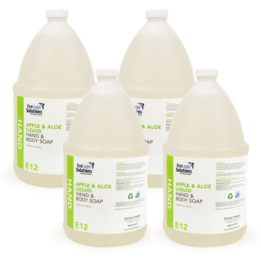 EcoLogic Solutions - Liquid Hand Soap - Apple Fragrance with Aloe / Case of (4) 1 Gallon Containers