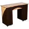 Edita B - Single Manicure Table - Full Marble Top by Deco Salon Furniture
