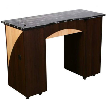 Edita B - Single Manicure Table - Full Marble Top by Deco Salon Furniture
