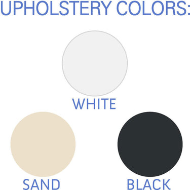 Effortless Elevation Round Air-Lift Stool - in Black, Sand or White / 20.5" - 28" Height by Equipro