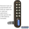 Electronic Lock - Factory Installed on Box Style Metal Locker Door by Salsbury – Black by Salsbury