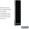 Electronic Lock - for Open Access Premier Wood Locker & Premier Gear Locker Door by Salsbury – Black by Salsbury