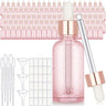 Elegant Pink 1 oz. Glass Dropper Bottles for Spa & Salon / Case of 100