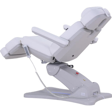Emelie II Deluxe 4-Motor Medical Spa Chair / Rotates 240 Degrees / Light Grey