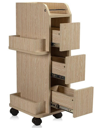 Encore Convenient Pedicure Trolley / Light Wood by Encore