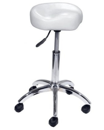 Encore Pneumatic Bicycle Shape Technician Chair / White (H-9171W)