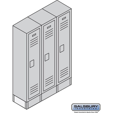End Base - for 21 Inch Deep Lockers by Salsbury – Blue by Salsbury (view 2)