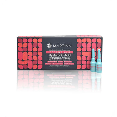ESSENTIALS Hyaluronic Acid Hydra-Boost Ampoules / Each Ampoule = 0.17 oz. - 5 mL. / 10 Ampoules Per Box X 2 = 20 Ampoules Total by Martinni