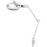 EuroStyle Multi-Purpose Facial, Eyelash, Nail Art, Pedicure, Manicure LED Magnifier Lamp - 5" - 3X Lens + Table Clamp Model - Each