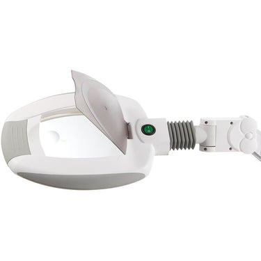 EuroStyle Multi-Purpose Facial, Eyelash, Nail Art, Pedicure, Manicure LED Magnifier Lamp - 5" - 3X Lens + Table Clamp Model - Each