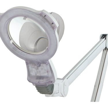 EuroStyle Multi-Purpose Facial, Eyelash, Nail Art, Pedicure, Manicure LED Magnifier Lamp - 7" - 3X Lens + Floor Stand - Each