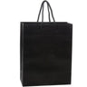 Eurotote Retail Bag with Rope Handle - Matte Black / 8" x 4" x 10"