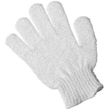 Exfoliating Bath Glove - WHITE - Individually Packaged in a Polybag / Case of 150 Gloves