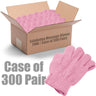 Exfoliating Massage Gloves - PINK / Case of 300 Pairs