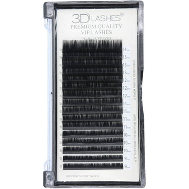 Eyelash Extension Tray - 0.20mm Thickness (Thick) - J Curl / Mixed Length Tray 9mm-14mm Long by 3D Beauty