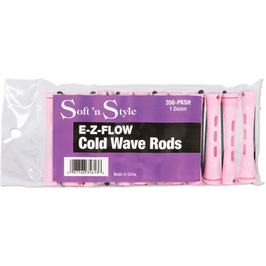 EZ Flow Pink Short Cold Wave Rod / 1 Gross - 144 Rods