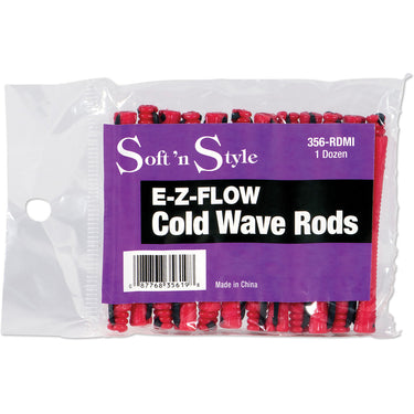 EZ Flow Red Mini Cold Wave Rod / 1 Gross - 144 Rods