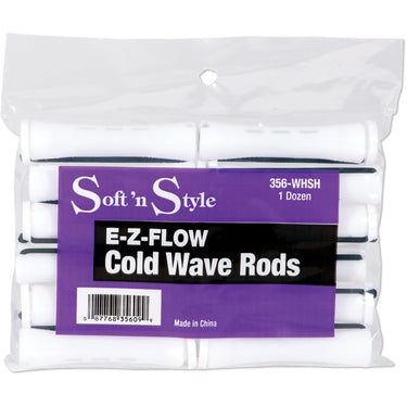 EZ Flow White Short Cold Wave Rod / 1 Gross - 144 Rods