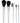 Fantasea 5 Piece Professional Cosmetic Brush Set