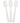 Fantasea White Plastic Spatula 5" / 12 Pack