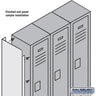 Finished End Panel - for 5 Feet High 12 Inch Deep Metal Locker by Salsbury – Tan by Salsbury