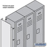 Finished End Panel - for 6 Feet High 21 Inch Deep Metal Locker by Salsbury – Blue by Salsbury