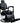 Finnegan II Antique Style Barber Chair / Black with Matte Black Frame by Hans Equipment
