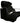 Fiore Shampoo Chair Station - Black/Black/Black by Deco Salon Furniture