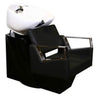 Fiore Shampoo Chair Station - Black/Black/White by Deco Salon Furniture