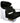 Fiore Shampoo Chair Station - Black/White/Black by Deco Salon Furniture