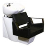 Fiore Shampoo Chair Station - Black/White/White by Deco Salon Furniture